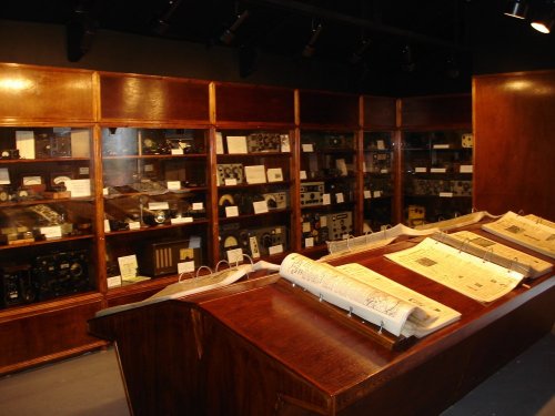 The War News Reading Room  at Eden Camp, Malton, North Yorkshire.