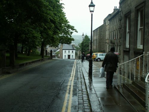 Wet day in Lancaster, Lancashire