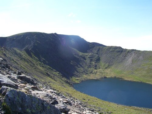 Red Tarn, below Helvellyn from Bleaberry Crag, Cumbria