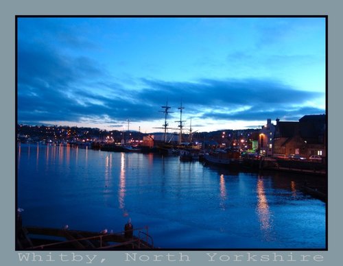 The River Esk, Whitby, North Yorkshire.