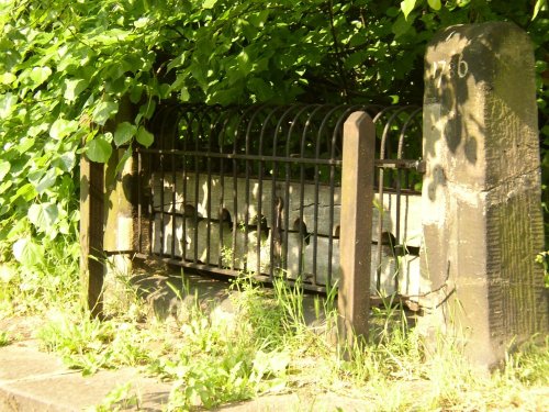 The Village Stocks at St. Mary Magdalene's Church, Whiston (nr Rotherham), South Yorkshire.