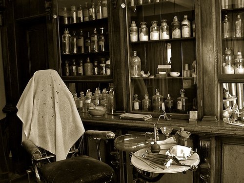 Dentists Chair at Blists Hill Victorian Town Museum