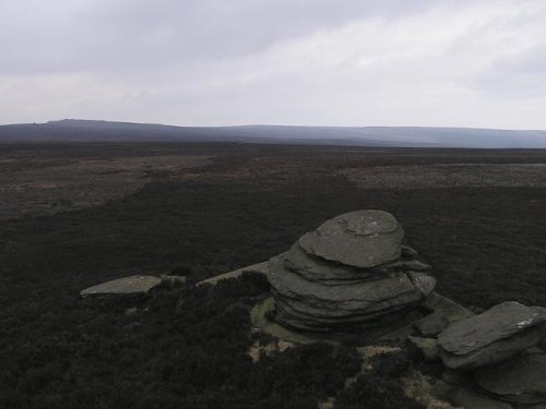 Desolate moorland, The Dark Peak, Derbyshire