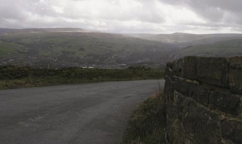 Looking down into The Colne Valley, Huddersfield, The West Riding