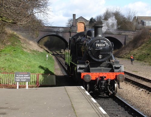 Leicester North Station on the Great Central Railway, Leicestershire.