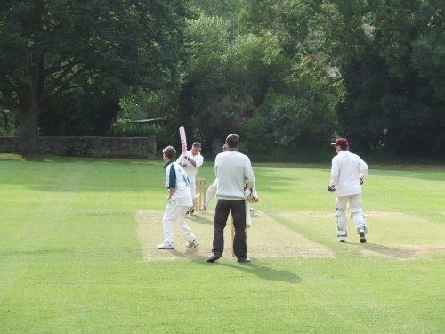 Victory Field Bradford on Avon, Summer evening Cricket