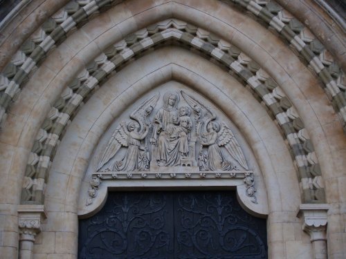 Worcester Cathedral, Worcester. Outside detail