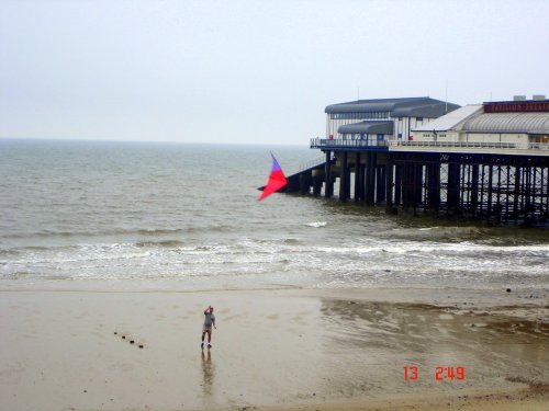 Kite Flyer. Cromer, Norfolk