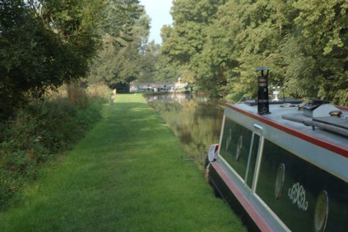 Shropshire Union Canal just after Bunbury Locks looking - towards Chester