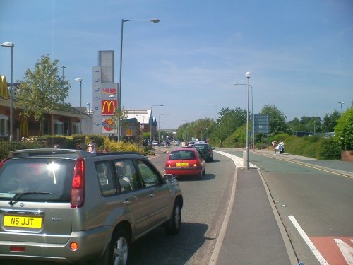 Looking down HYNDBURN RD Accrington