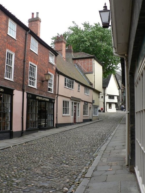 Third view of Elm Hill at  Norwich.