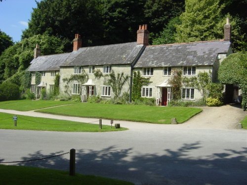 Cottages at Stourton in Wiltshire.