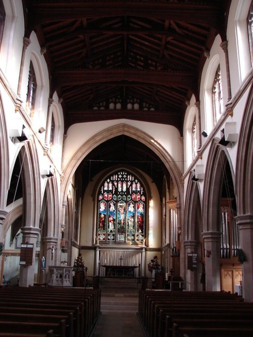 Towards the east window, St Marys Church, Rickmansworth.