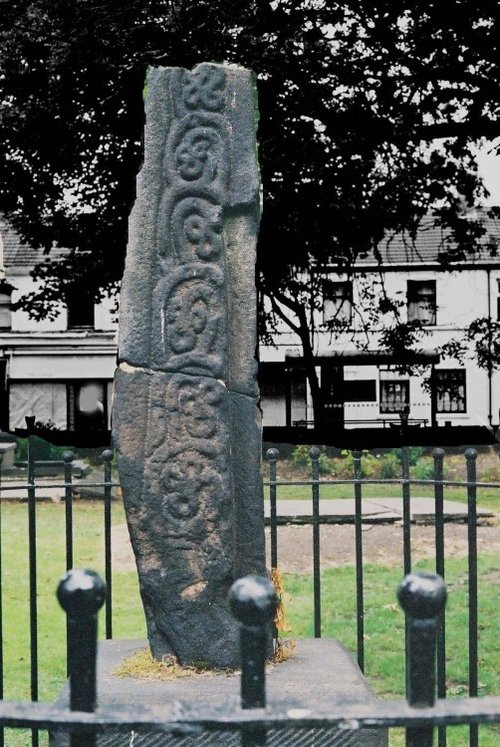 Remains of Saxon Cross. Stoke-on-Trent, Staffordshire