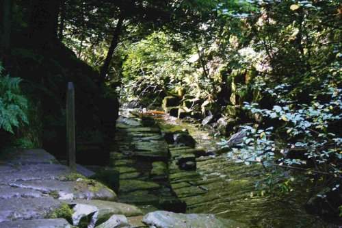 The walkway along towards the waterfall @ THORTERGILL FORCE, Thortergill in Weardale