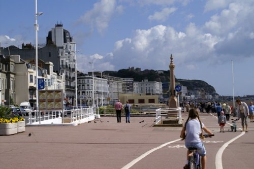 Hastings sea front. East sussex. August, 2006