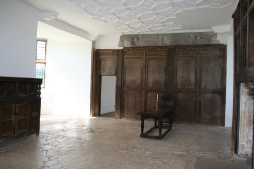 Interior of the main rooms and living qaurters of the Castle at Helmsley North Yorkshire.