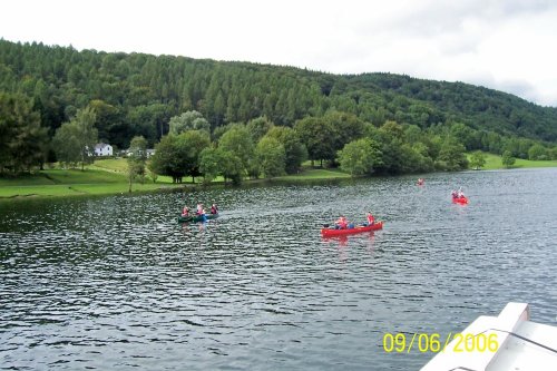 Having a good time on Lake Windermere, in September 2006