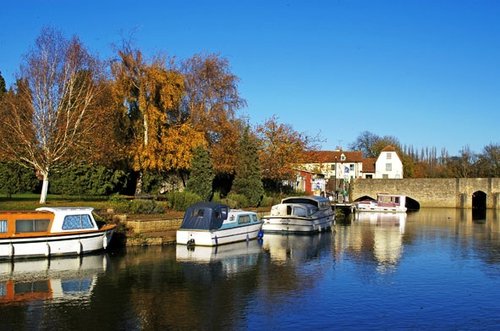 River Thames by the Nag's Head Island, Abingdon, Oxfordshire.