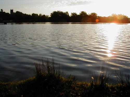 Kingsbury water park in the morning