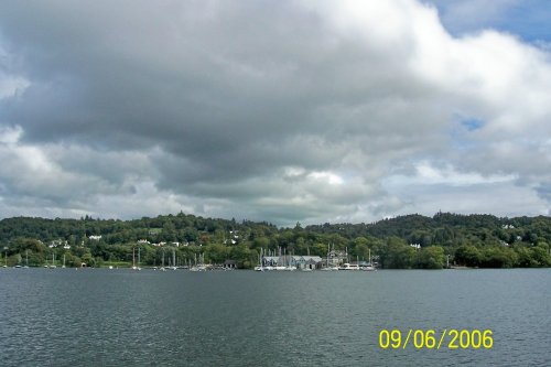 Darkening clouds on Lake Windermere.