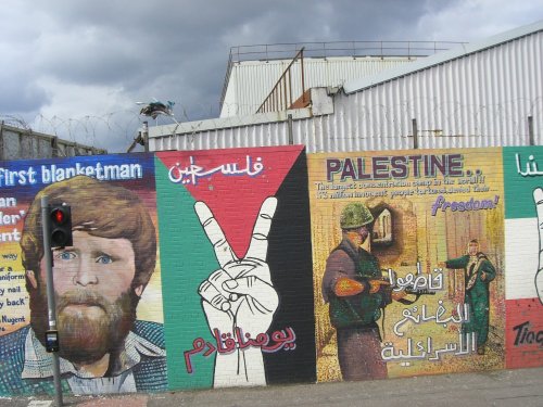 One of the many murals in Belfast