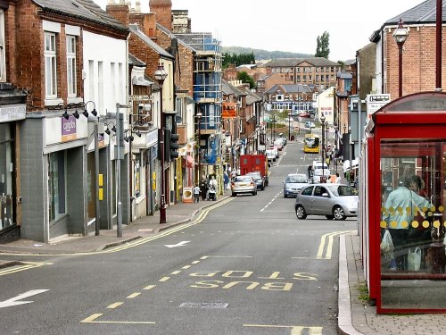 Looking down bath street,  Ilkeston, Derbyshire