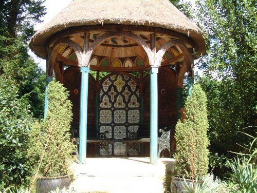 The Indian kiosk in the Swiss Gardens at Shuttleworth House near Biggleswade, Beds