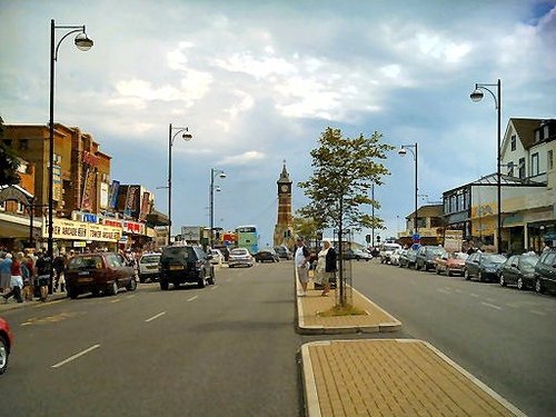 Skegness - looking towards the clock tower