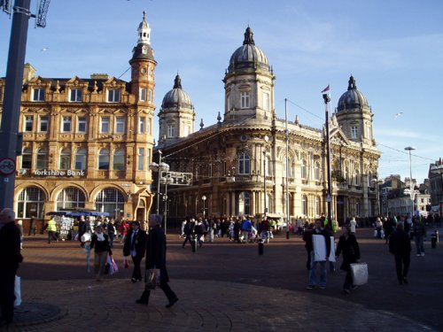 Queen Victoria Square, Kingston upon Hull, East Yorkshire. December 2005.