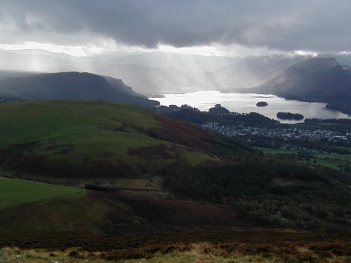 Looking over derwent, on the way up Skiddaw. Lake district