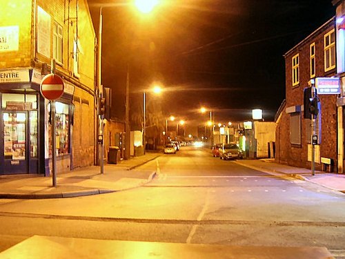 looking down regent street Beeston Nottinghamshire