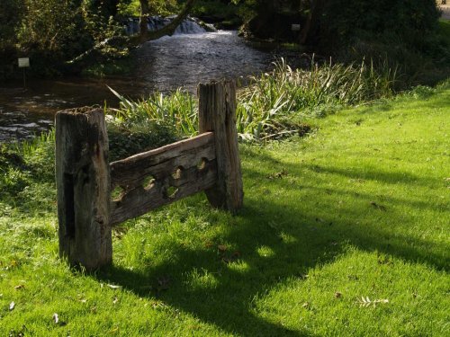 The village stocks, Glympton, Oxfordshire.