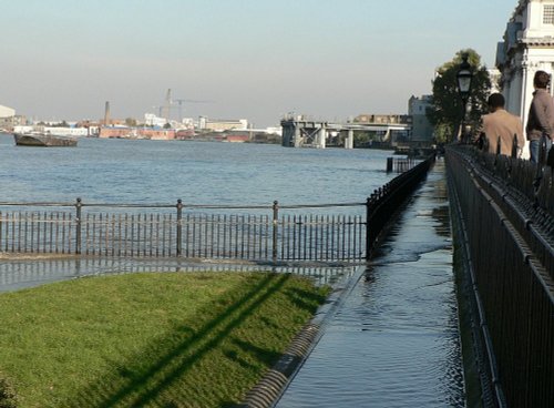 Very High Tide at Greenwich