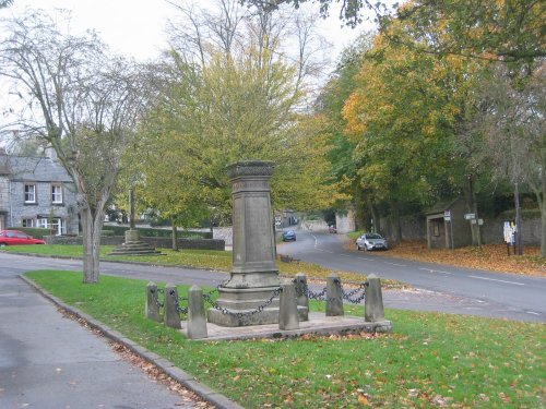 War Memorial, Main Street, Great Longstone, Derbyshire.