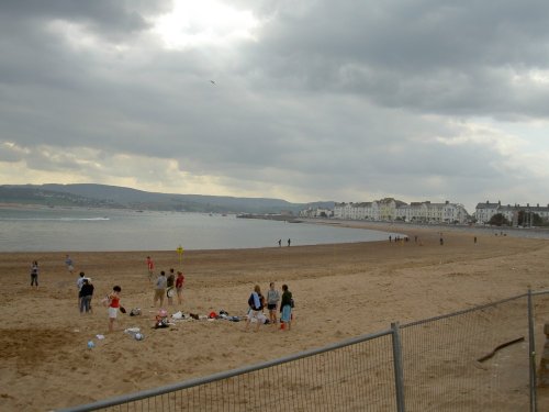 Exmouth beach, Devon.