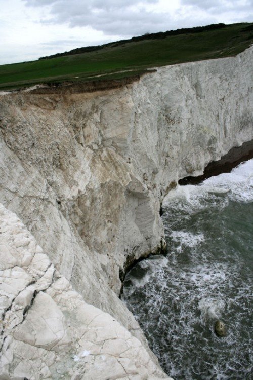 Chalk cliffs at the Seaford end of Seven sisters country park