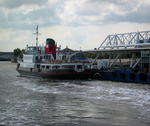 The 'Royal Daffodil' at Woodside Ferry terminal.