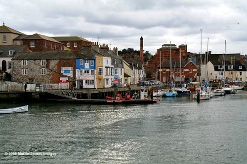 Weymouth harbour, Dorset looking toward Brewer's Quay.