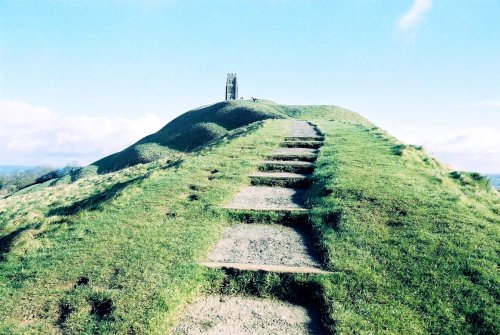 Steps To The Glastonbury Tor, Glastonbury, Somerset.