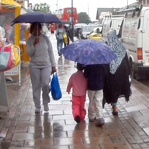 Rainy Day at Burnt Oak. Nth. East London.