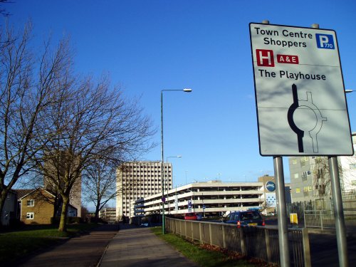 Harlow town centre, Harlow, Essex.