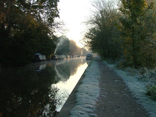 Grand Canal in winter, Hemel Hempstead, Hertfordshire