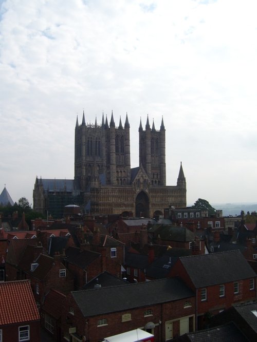 Lincoln Cathedral from Castle Walls, Lincoln