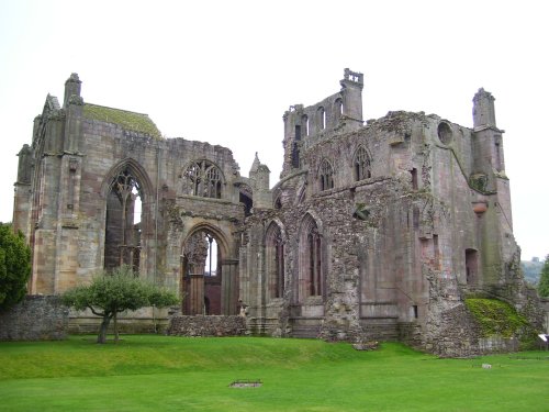 Melrose Abbey, Melrose, Borders, Scotland.