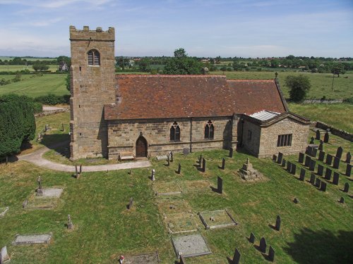 The Church of St James in the village of Swarkestone, Derbyshire.