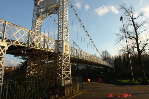 Bridge over the river at Chester, Cheshire.