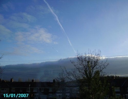 Clouds brewing over Forest Lane in Manton, Worksop