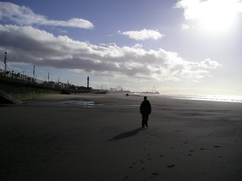 The beach at Blackpool