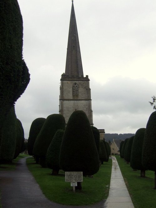Churchyard Yews at Painswick, Gloucestershire.